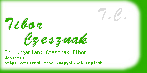 tibor czesznak business card